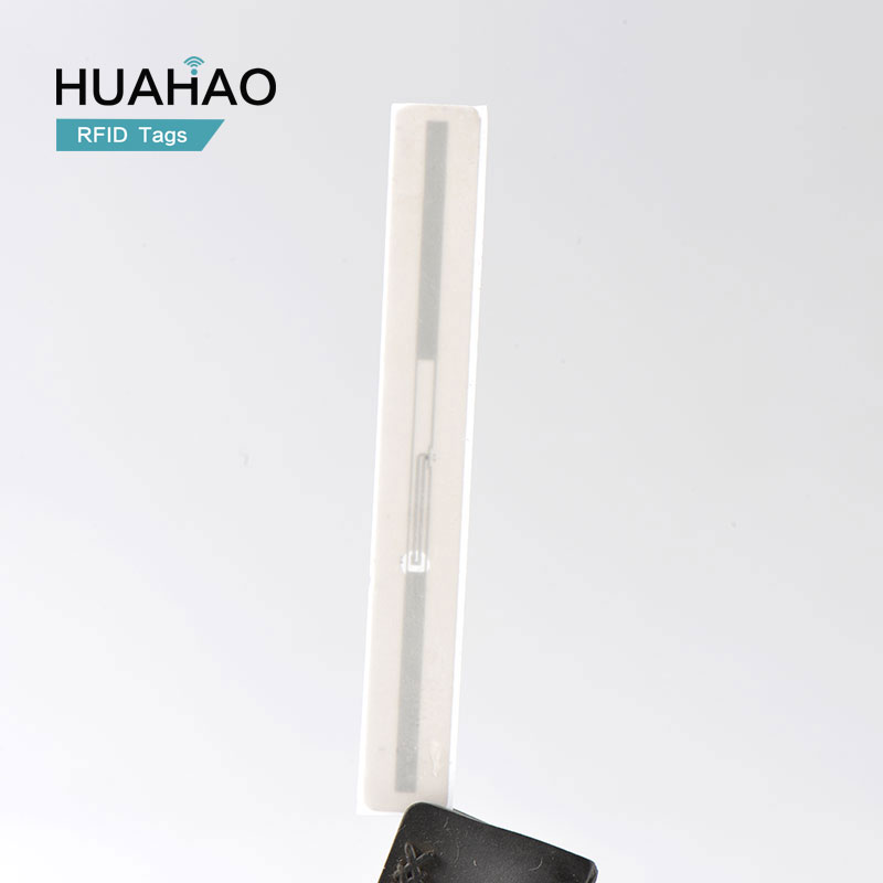 UHF RFID LED Sticker Huahao Manufacturer Custom 860-960MHz 105*6mm Double Side Glued for Library Book Management