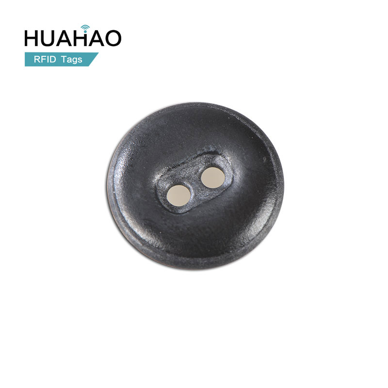 Button Laundry Tag Heat Resistant Washable UHF RFID Clothes Sticker Label