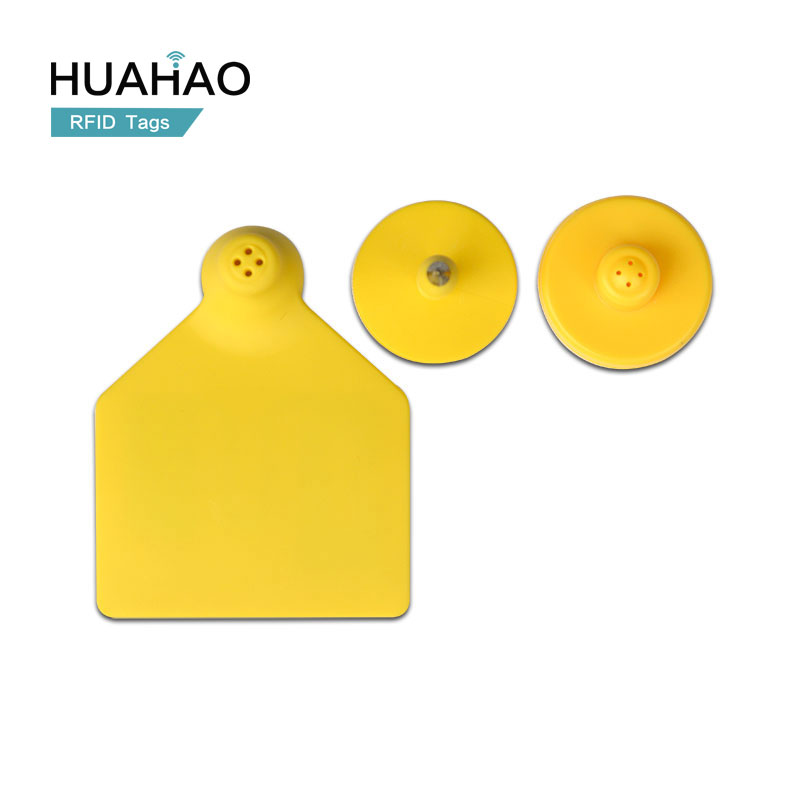 RFID Ear Tag Huahao Manufacturer Custom 134.2kHz Lf TPU Cattle