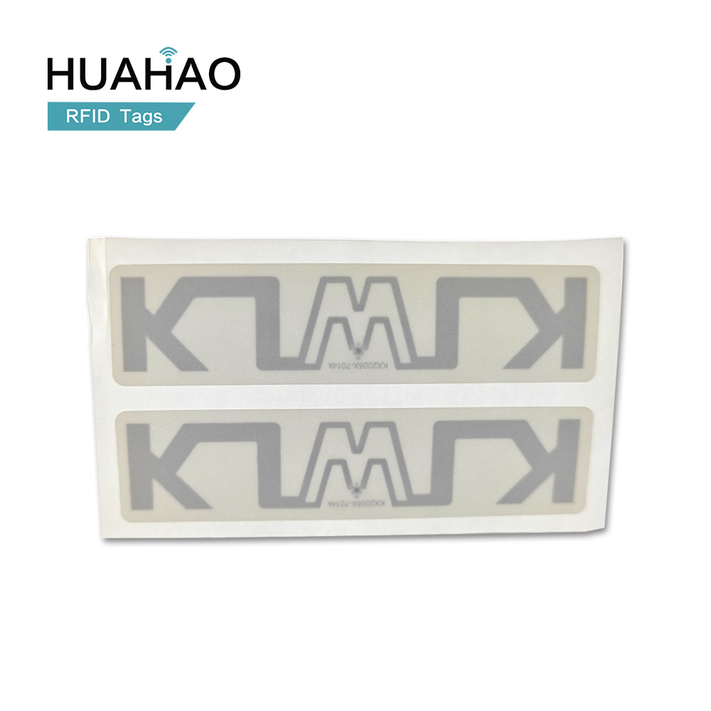 Footwears Hang Coated Paper Label Huahao Manufacturer Customized ISO18000-6C Gen2 UHF RFID Sticker Printable Tag